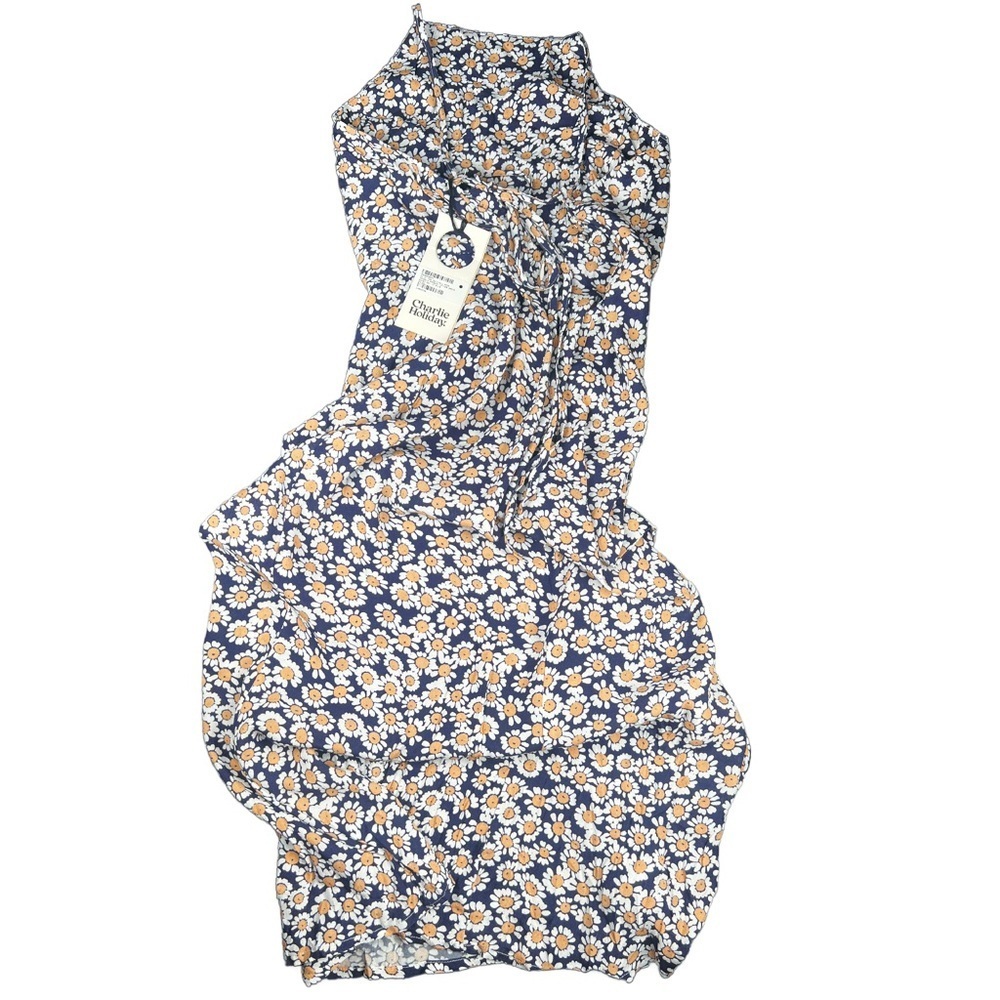 Charlie Holiday Presley Halter Dress Daisy Print Sz 4 NWT